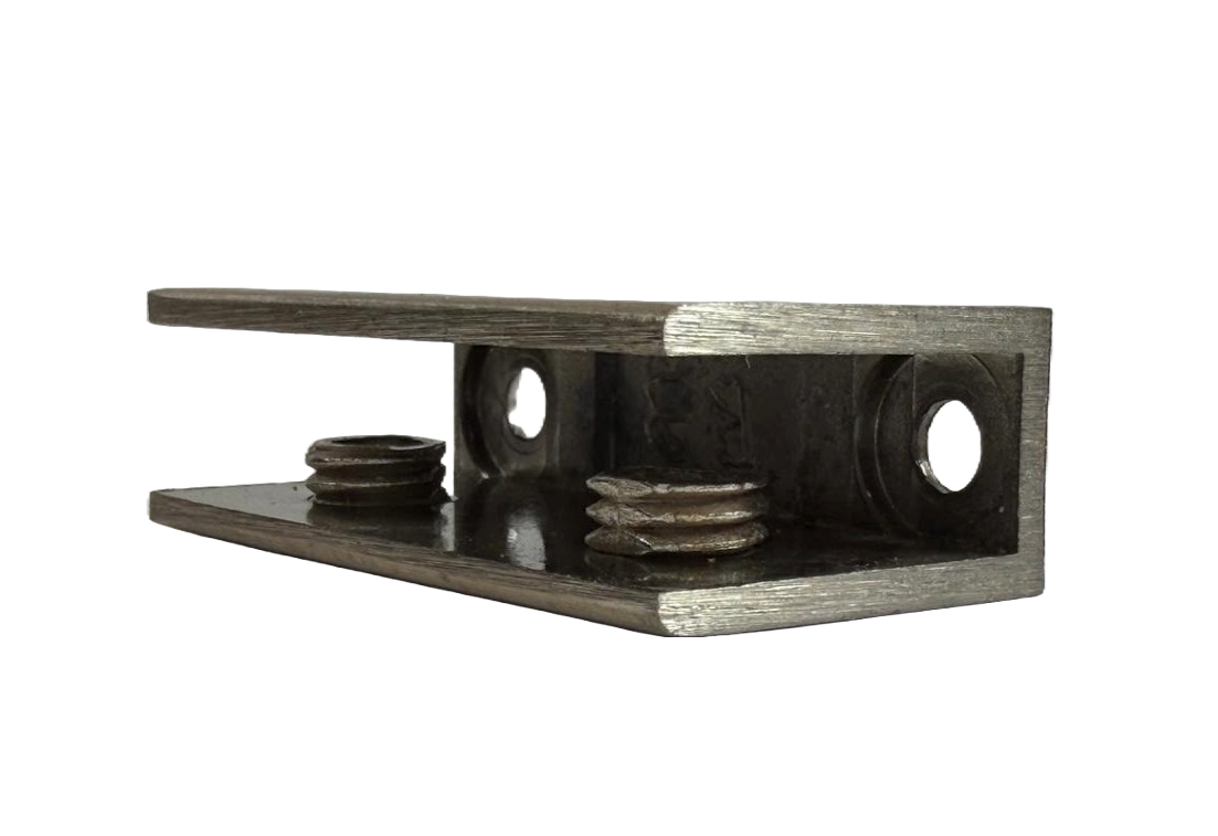 CLIP PARA ENTREPAÑO RECTANGULAR SATIN ZAMAC