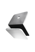 CLIP MURO A VIDRIO 90° CON BASE LATERAL CROMO ACERO INOXIDABLE 201