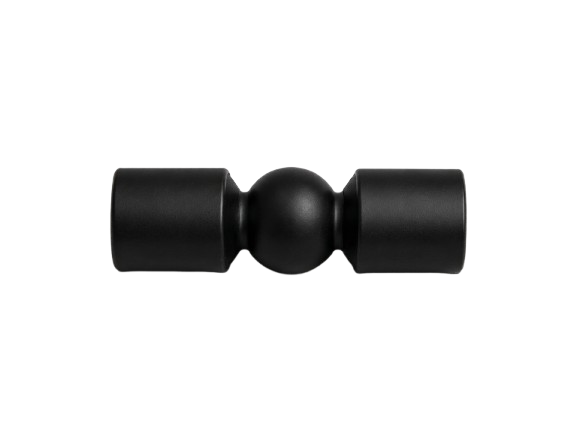 UNION ARTICULADA PARA VARILLA SOLIDA DE 1/2 NEGRO ACERO INOXIDABLE 304