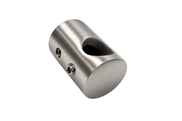 BOTON PARA VARILLA 1/2 IZQUIERDO SATIN ACERO INOXIDABLE 304