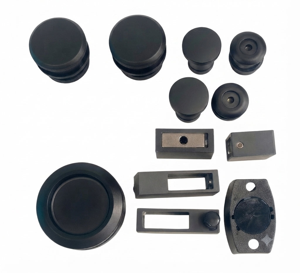 CANCEL DE BAÑO EN ESCUADRA DE 1X1 NEGRO ACERO INOXIDABLE 304