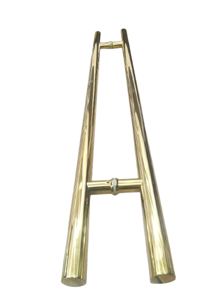 H-TYPE PULL HANDLE 100CM BRIGHT GOLD STAINLESS STEEL 201