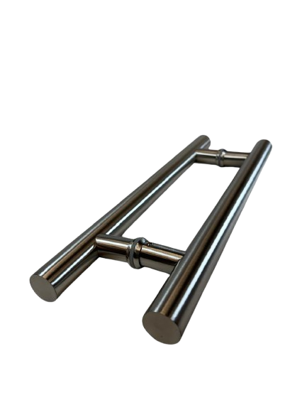 JALADERA TIPO H 25CM CON CENTROS A 15CM SATIN ACERO INOXIDABLE 201