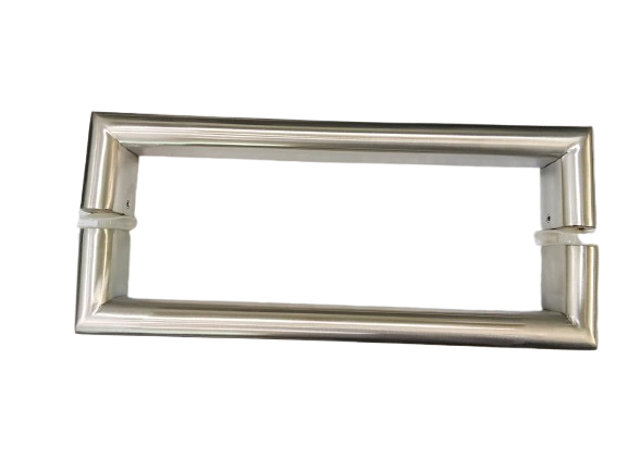 JALADERA TIPO H CUADRADA COMBINADA 33CMS SATIN ACERO INOXIDABLE 304