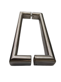 JALADERA TIPO H CUADRADA COMBINADA 33CMS SATIN ACERO INOXIDABLE 304