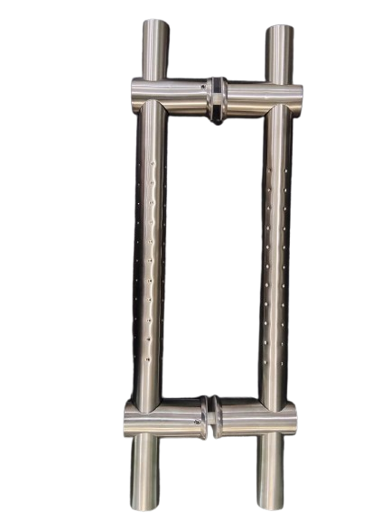 COMBINED H-TYPE PULL HANDLE WITH DOTS 50CM SATIN 304 STAINLESS STEEL