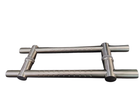 COMBINED H-TYPE PULL HANDLE WITH DOTS 50CM SATIN 304 STAINLESS STEEL