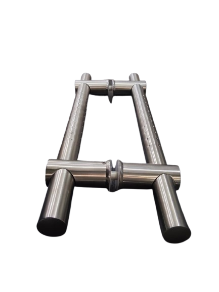 COMBINED H-TYPE PULL HANDLE WITH DOTS 50CM SATIN 304 STAINLESS STEEL
