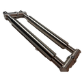 JALADERA TIPO H TUBULAR 50CM SATIN ACERO INOXIDABLE 304