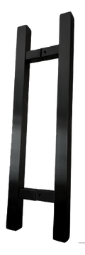 SQUARE H-TYPE PULL HANDLE 150CM BLACK 201 STAINLESS STEEL