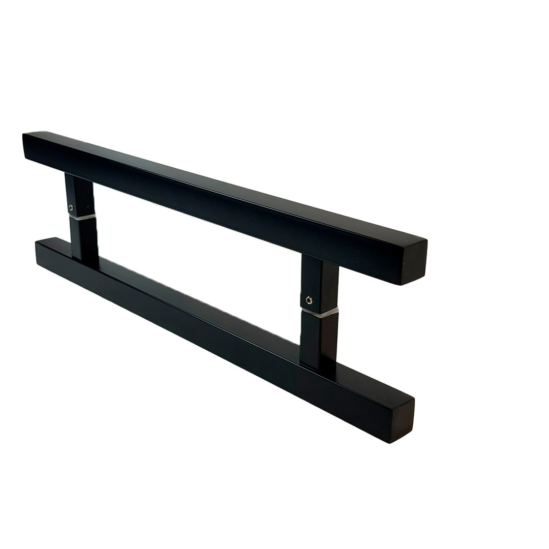 JALADERA TIPO H CUADRADA 45CM NEGRO ACERO INOXIDABLE 201