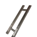 JALADERA TIPO H CUADRADA 45CM SATIN ACERO INOXIDABLE 201