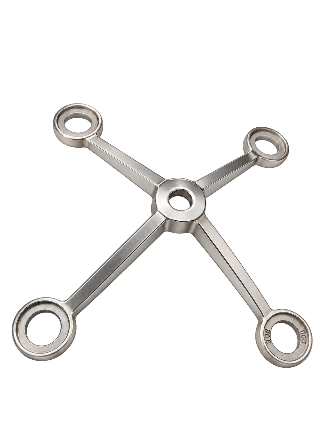 ARAÑA A VIGA DE CUATRO PATAS SLIM SATIN ACERO INOXIDABLE 304