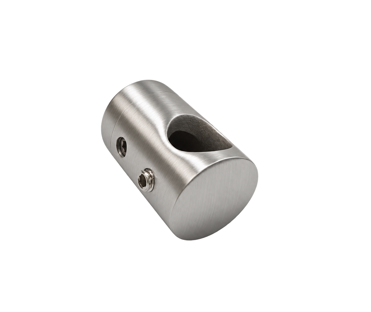 BOTON PARA VARILLA 1/2 DERECHO SATIN ACERO INOXIDABLE 304