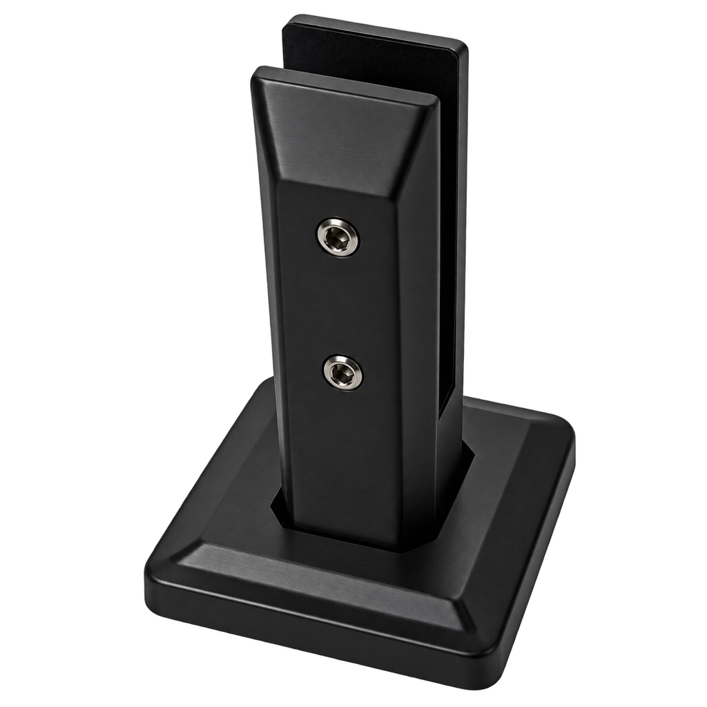 MINI POSTE CUADRADO 25CM NEGRO ACERO INOXIDABLE 304