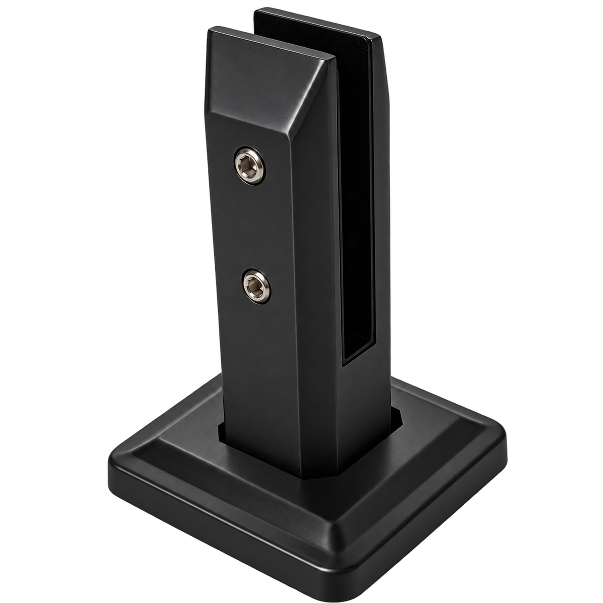 MINI POSTE CUADRADO 25CM NEGRO ACERO INOXIDABLE 304