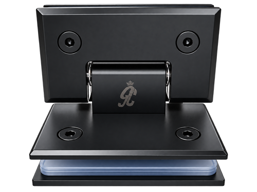 GLASS-TO-GLASS HINGE 90° BLACK STAINLESS STEEL 201