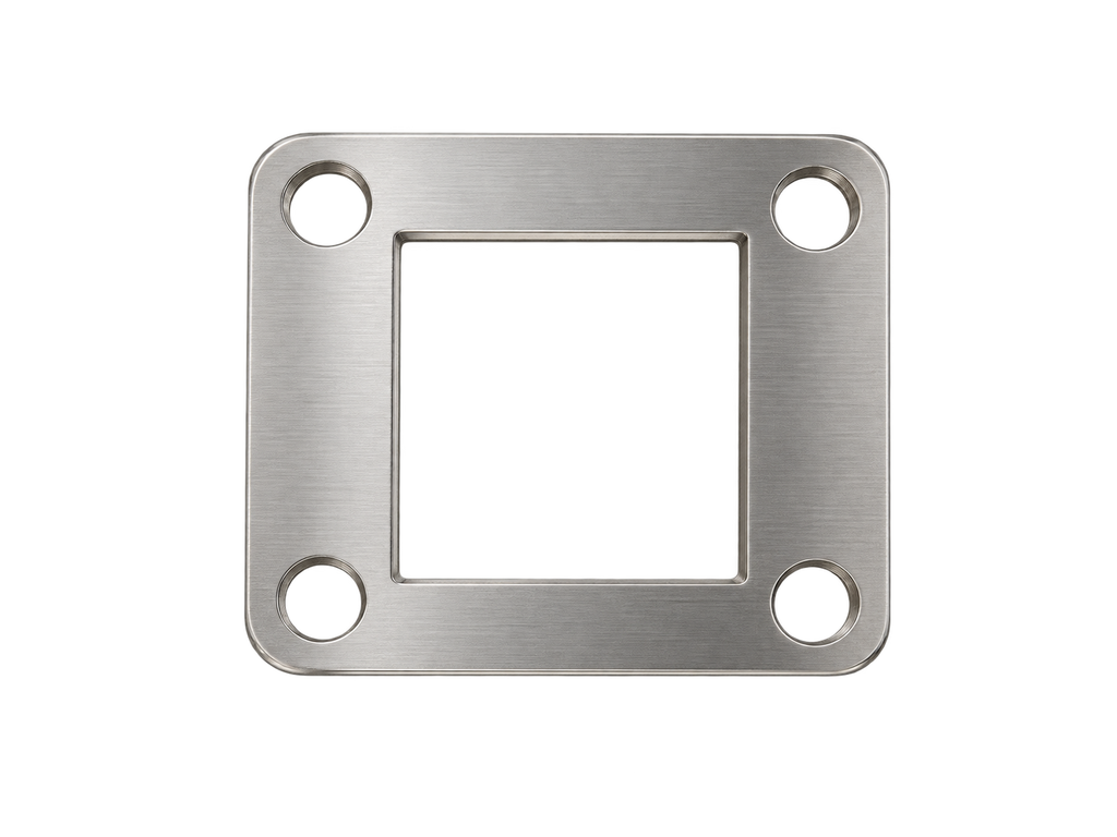 BRIDA ABIERTA PARA TUBO CUADRADO 50*50MM SATIN ACERO INOXIDABLE 304