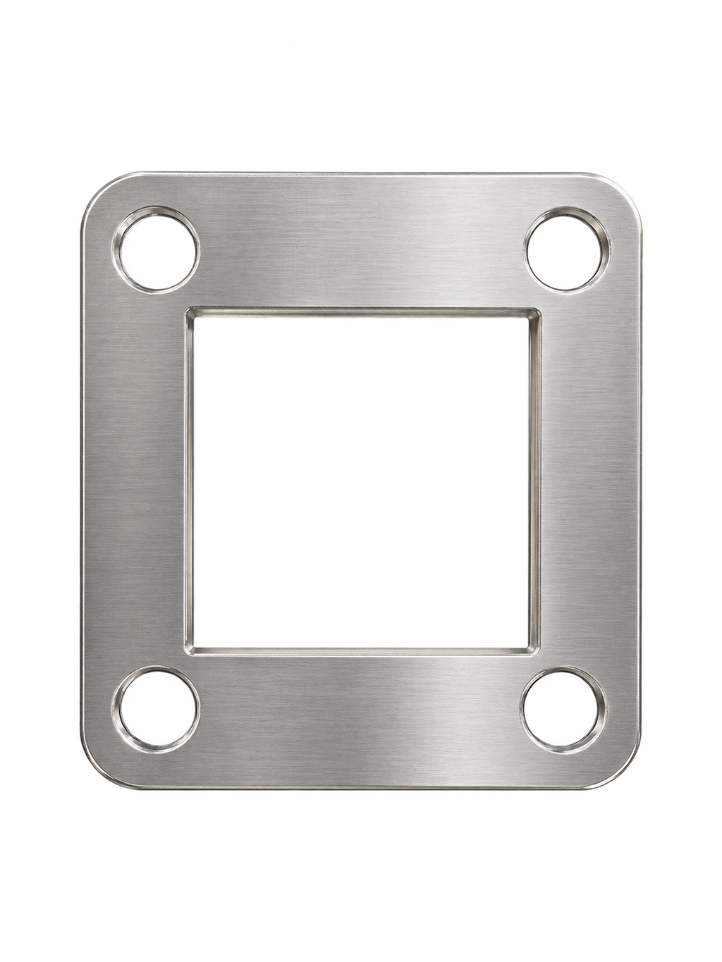 BRIDA ABIERTA PARA TUBO CUADRADO 50*50MM SATIN ACERO INOXIDABLE 304
