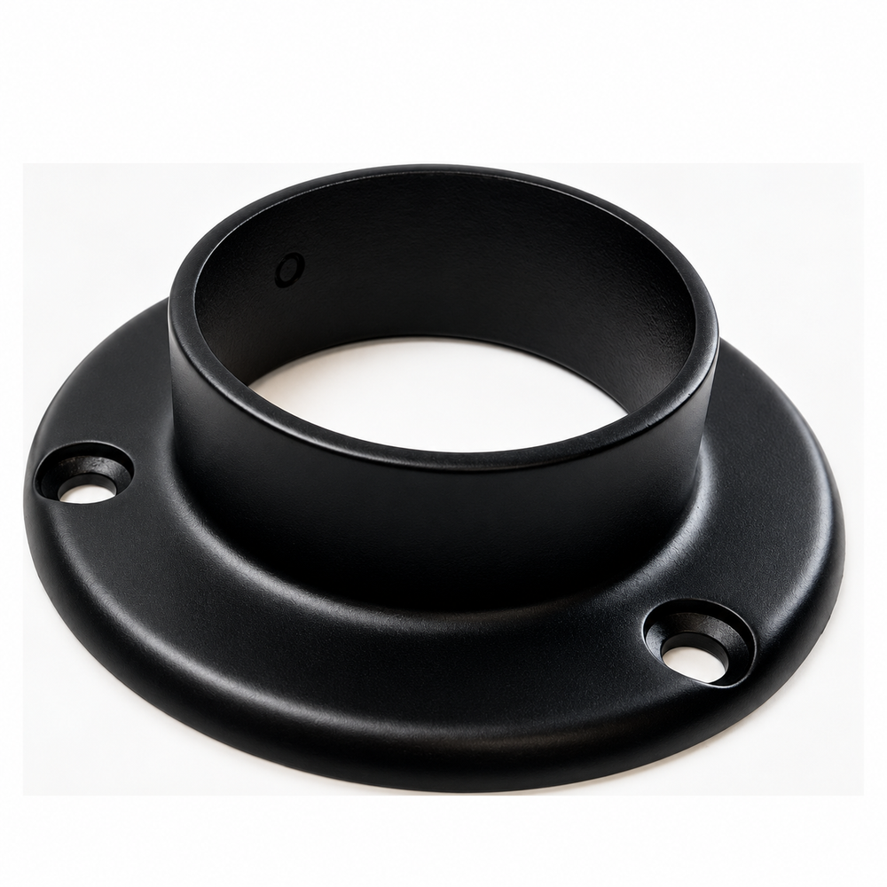 BRIDA DE SOBREPONER PARA TUBO 2 NEGRO ACERO INOXIDABLE 304