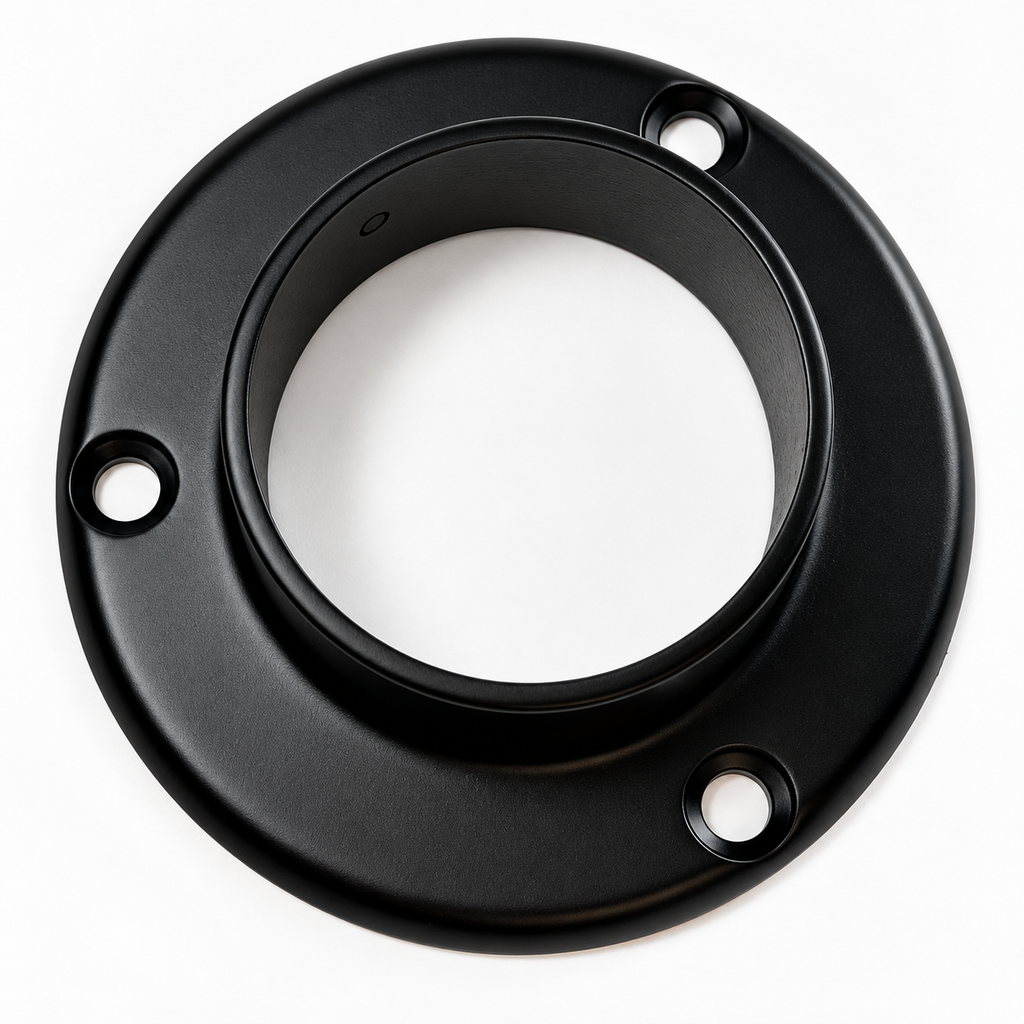 BRIDA DE SOBREPONER PARA TUBO 2 NEGRO ACERO INOXIDABLE 304