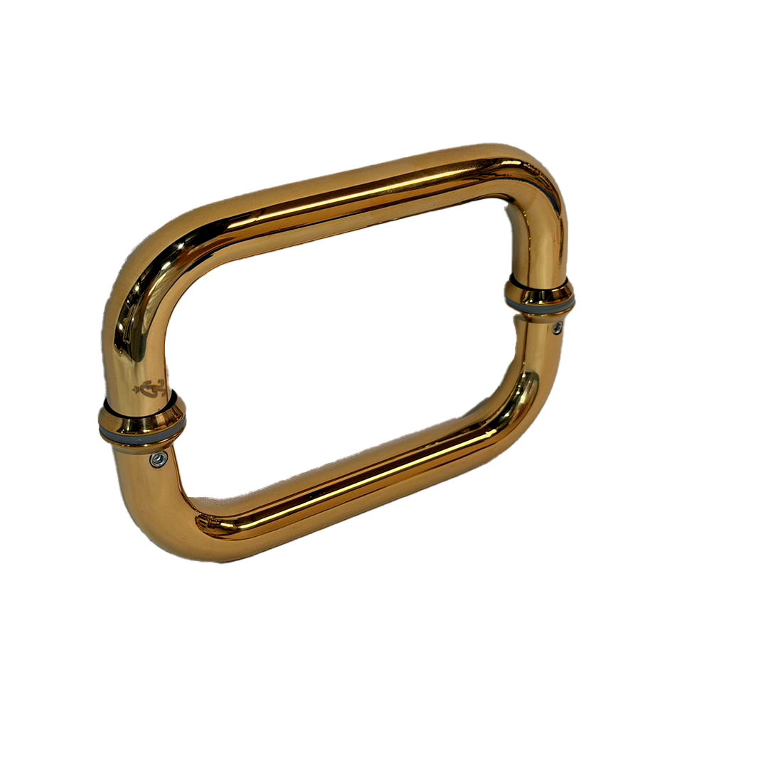 JALADERA TIPO C 15CM ORO BRILLANTE ACERO INOXIDABLE 201