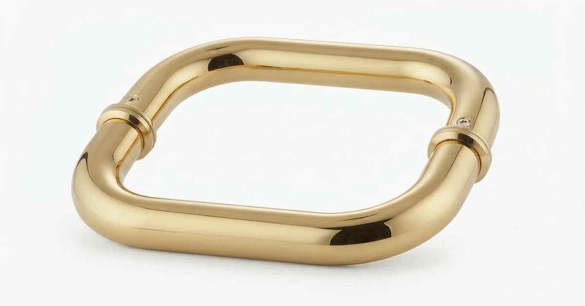 TYPE C PULL HANDLE 20CM BRIGHT GOLD STAINLESS STEEL 201