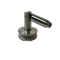 HERRAJE PARA MARQUESINA VIDRIO A VARILLA SATIN ACERO INOXIDABLE 304