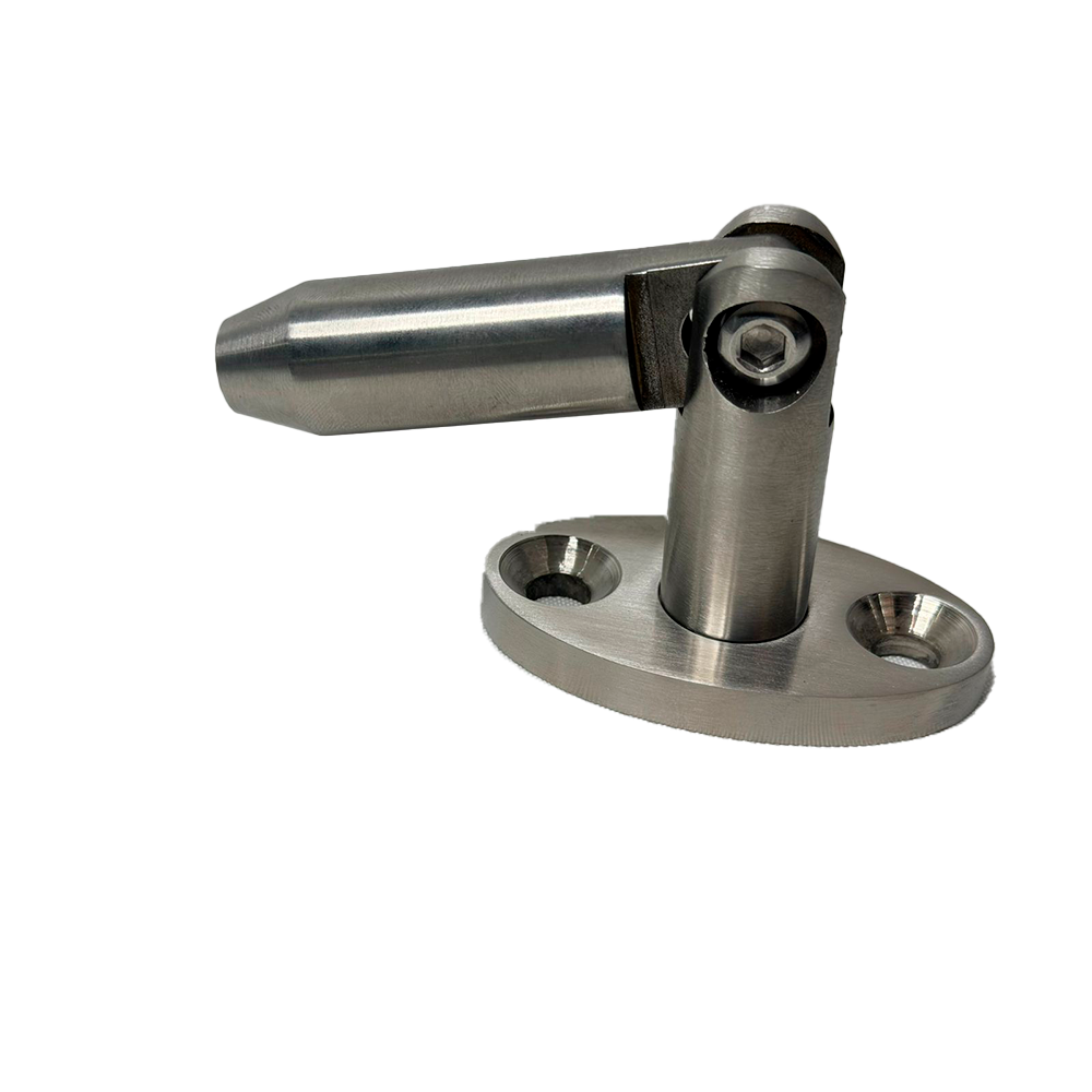 HERRAJE PARA MARQUESINA MURO A VARILLA SATIN ACERO INOXIDABLE 304
