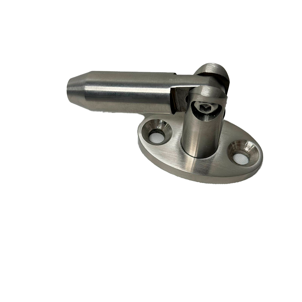 HERRAJE PARA MARQUESINA MURO A VARILLA SATIN ACERO INOXIDABLE 304