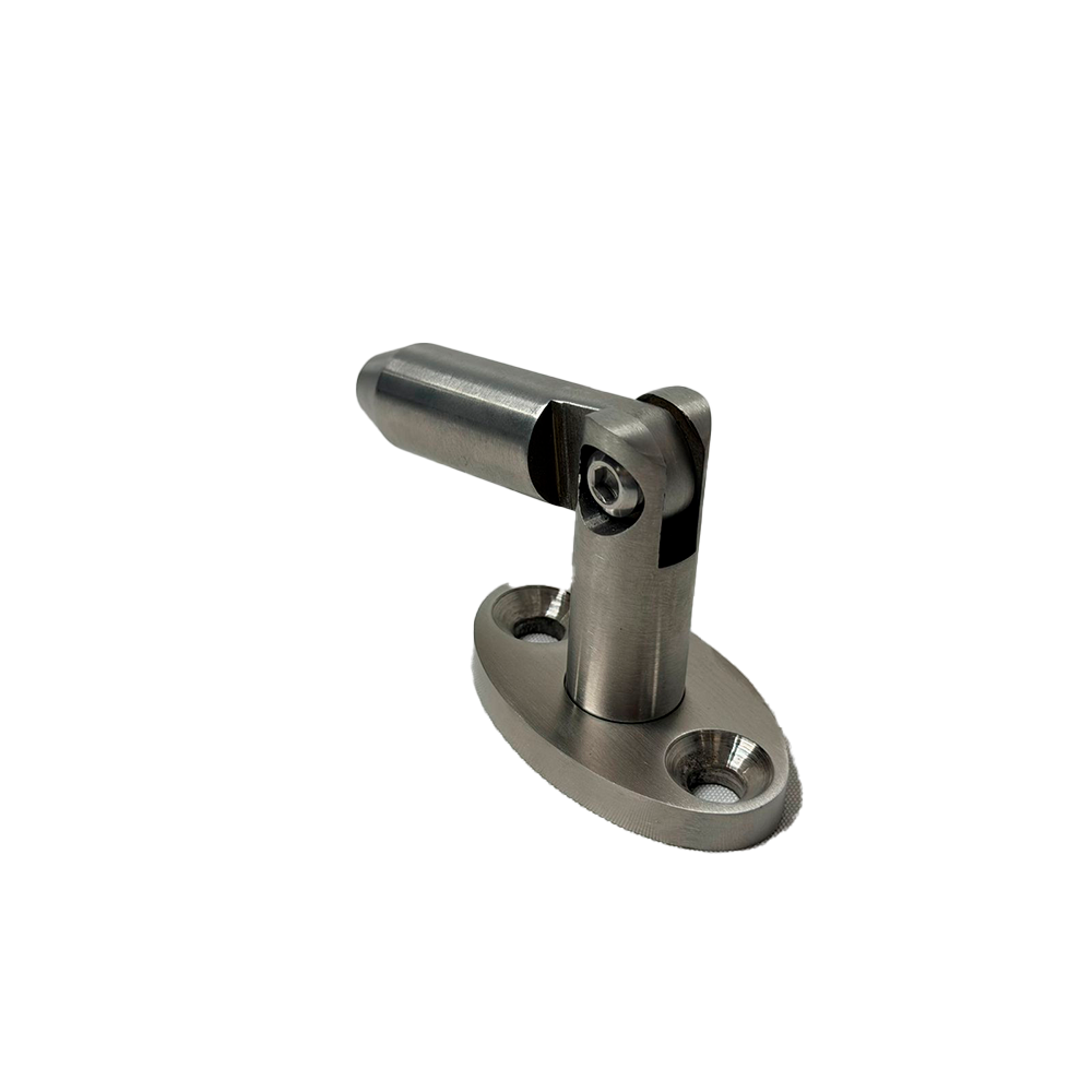 HERRAJE PARA MARQUESINA MURO A VARILLA SATIN ACERO INOXIDABLE 304