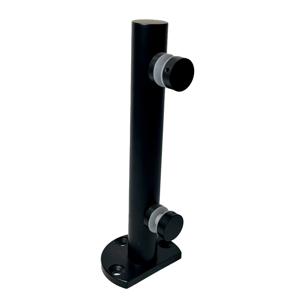 MINI POSTE 25CM NEGRO ACERO INOXIDABLE 201
