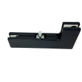 HERRAJE TIPO L PARA ANTEPECHO NEGRO ACERO INOXIDABLE 304