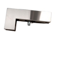 HERRAJE TIPO L PARA ANTEPECHO SATIN ACERO INOXIDABLE 304