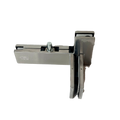 HERRAJE TIPO L CON COSTILLA PARA ANTEPECHO IZQUIERDO SATIN ACERO INOXIDABLE 304
