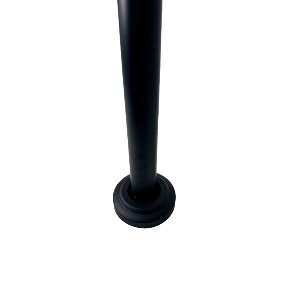 POSTE ARMADO 1 1/2 NEGRO ACERO INOXIDABLE 304
