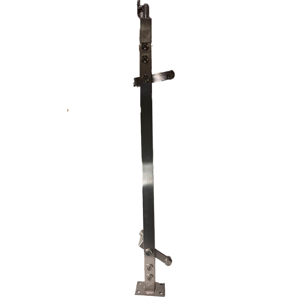 POSTE CUADRADO ARMADO V 2 SATIN ACERO INOXIDABLE