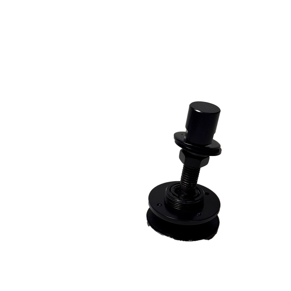 ROTULA PARA ARAÑA CON CHAPETON NEGRO ACERO INOXIDABLE 304