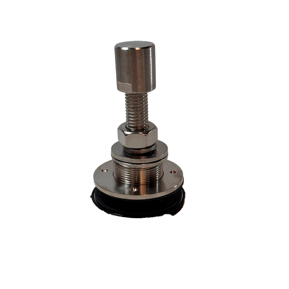 ROTULA PARA ARAÑA CON CHAPETON SATIN ACERO INOXIDABLE 304
