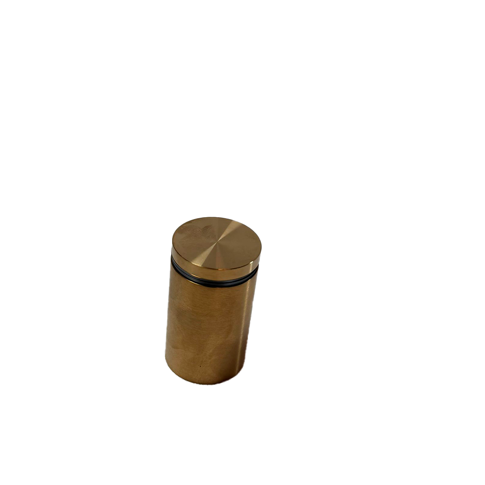 HERRAJE DE SUJECION SOLIDO 30*46MM ORO BRILLANTE ACERO INOXIDABLE 304