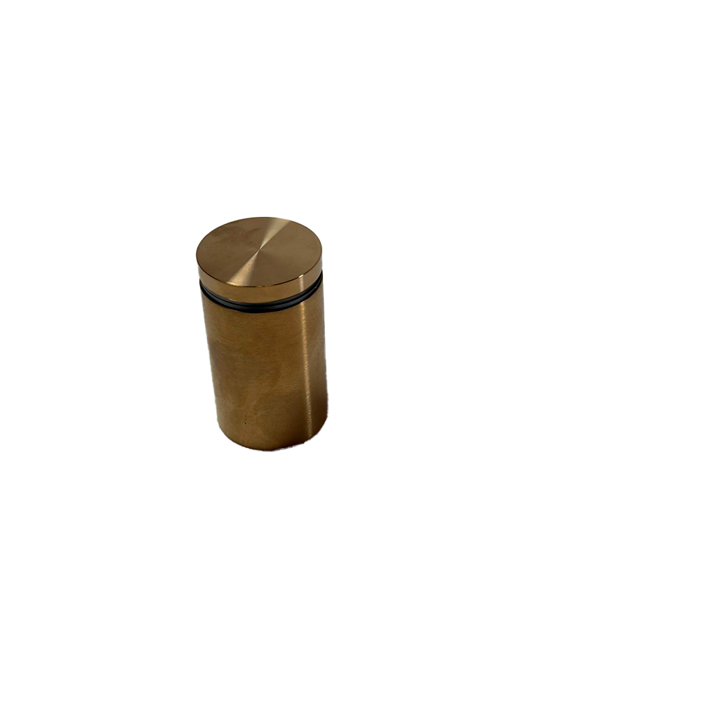 HERRAJE DE SUJECION SOLIDO 30*46MM ORO BRILLANTE ACERO INOXIDABLE 304