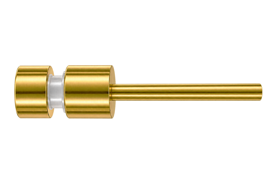 HERRAJE DE SUJECION CON TENSOR 30*20MM ORO MATE ACERO INOXIDABLE 201