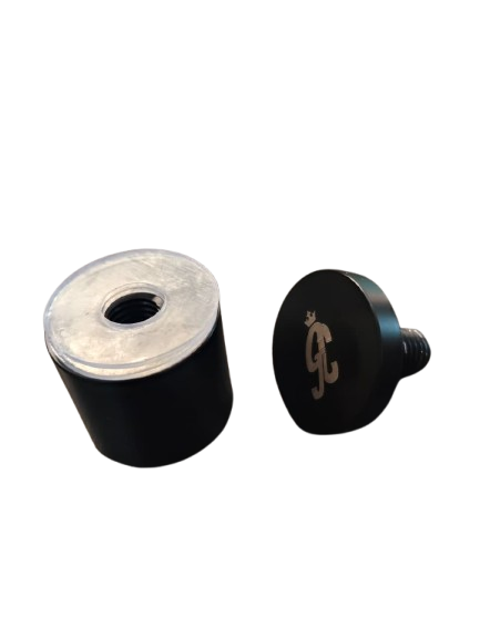 HERRAJE DE SUJECION SOLIDO 30*30MM NEGRO ACERO INOXIDABLE 304