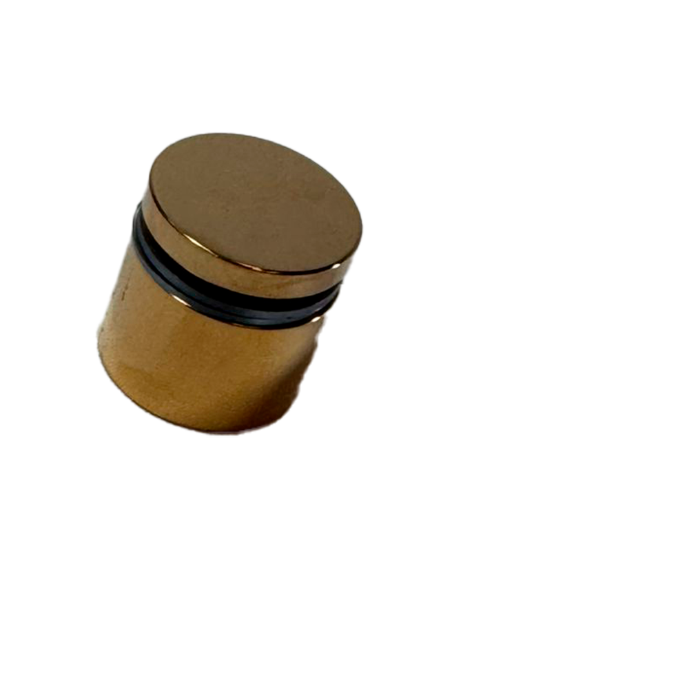 HERRAJE DE SUJECION SOLIDO 30*25MM ORO MATE ACERO INOXIDABLE 304