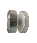 CONECTOR MURO A VIDRIO DE LUJO SATIN ACERO INOXIDABLE 304