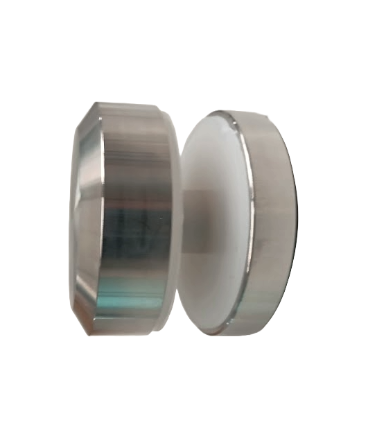 CONECTOR MURO A VIDRIO DE LUJO SATIN ACERO INOXIDABLE 304