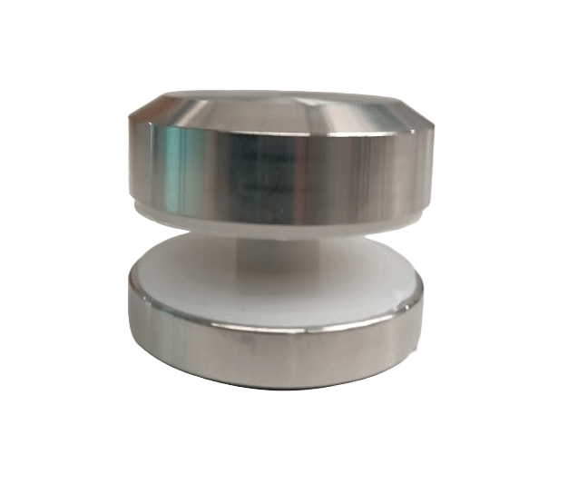 CONECTOR CIRCULAR VIDRIO A VIDRIO SATIN ACERO INOXIDABLE 304