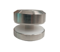 CONECTOR CIRCULAR VIDRIO A VIDRIO SATIN ACERO INOXIDABLE 304