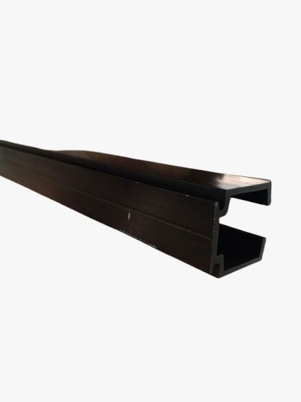 RIEL SUPERIOR SISTEMA 400 DE 3MTS NEGRO ALUMINIO
