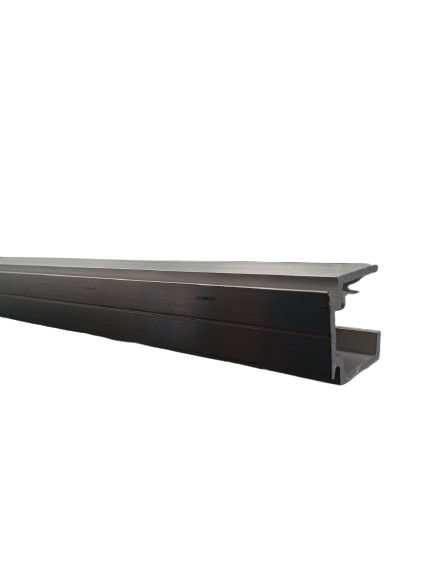 RIEL SUPERIOR SISTEMA 400 DE 6MTS NEGRO ALUMINIO